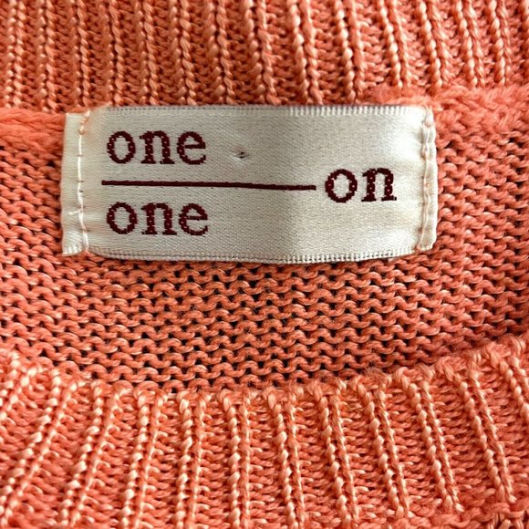 One on One Croped knit Top size small orange - Picture 7 of 13